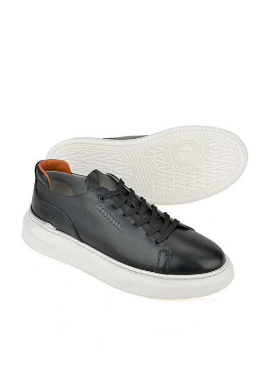 Ziya, Erkek Hakiki Deri Sneaker 151987Z024 Siyah - Görsel 2