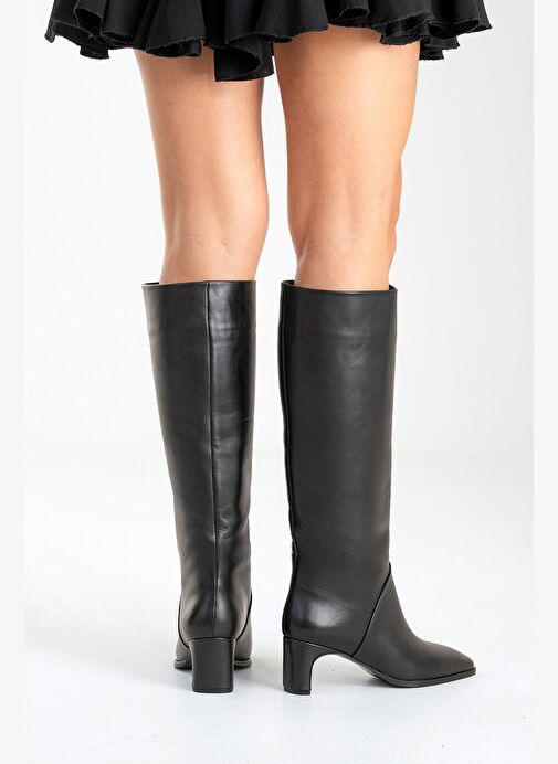 Luvi Shoes Luvi Shoes Belirsiz TALY Siyah Cilt Hakiki Deri Kadın Blok Topuklu Çizme Bot | Boyner Belirsiz - 7. görsel