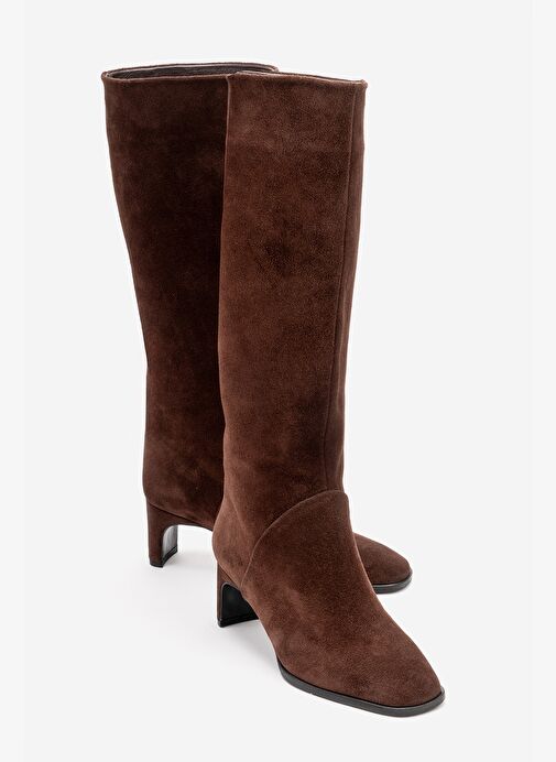 Luvi Shoes Luvi Shoes Belirsiz TALY Kahverengi Süet Hakiki Deri Kadın Blok Topuklu Çizme Bot | Boyner Belirsiz - 2. görsel