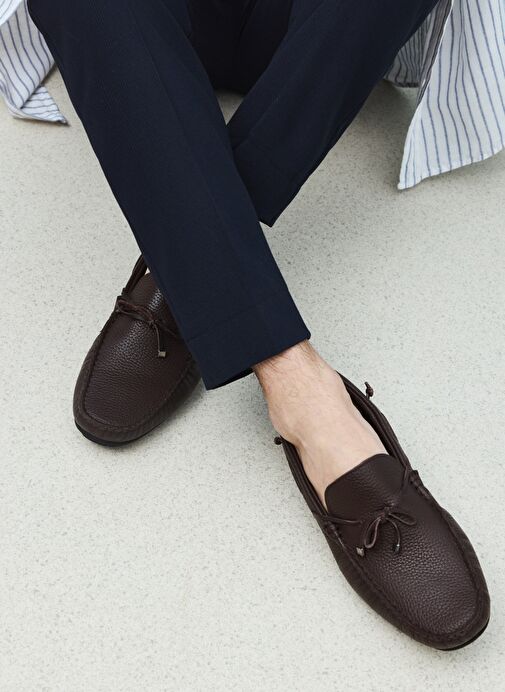 Ziya, Erkek Hakiki Deri Ayakkabı 1511007ZB01 Kahve - Görsel 9