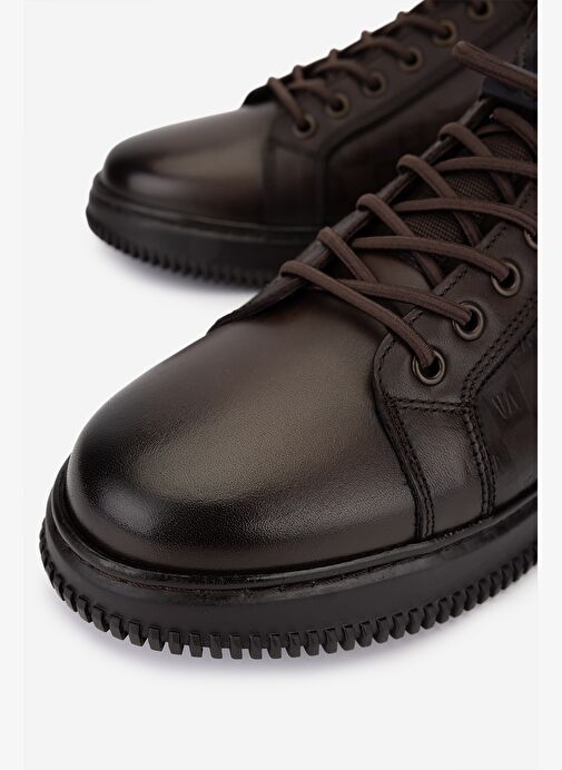 Valmenti Erkek Hakiki Deri Kahverengi Sneakers & Spor Ayakkabı - Görsel 4