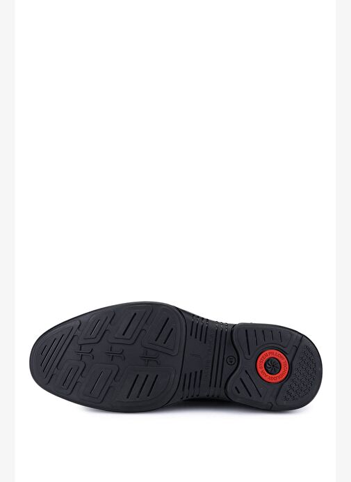 Tamer Tanca Erkek Hakiki Deri Siyah Klasik Bot - Görsel 5