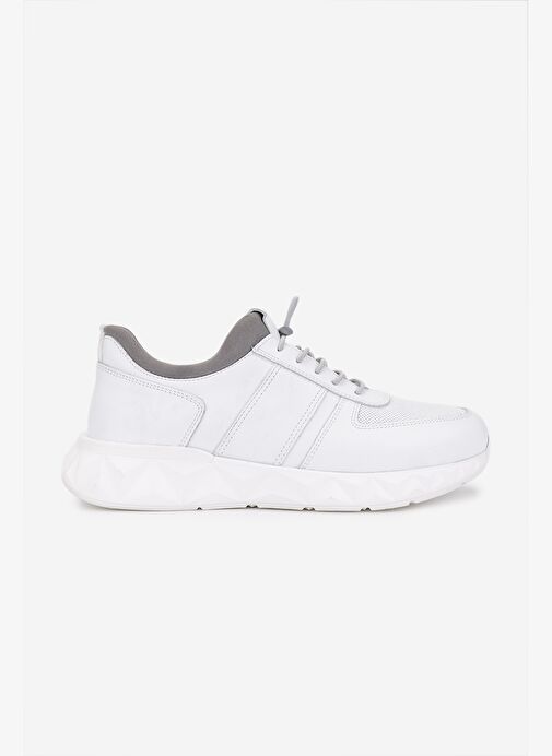 Valmenti Erkek Hakiki Deri Beyaz Sneakers & Spor Ayakkabı - Görsel 2