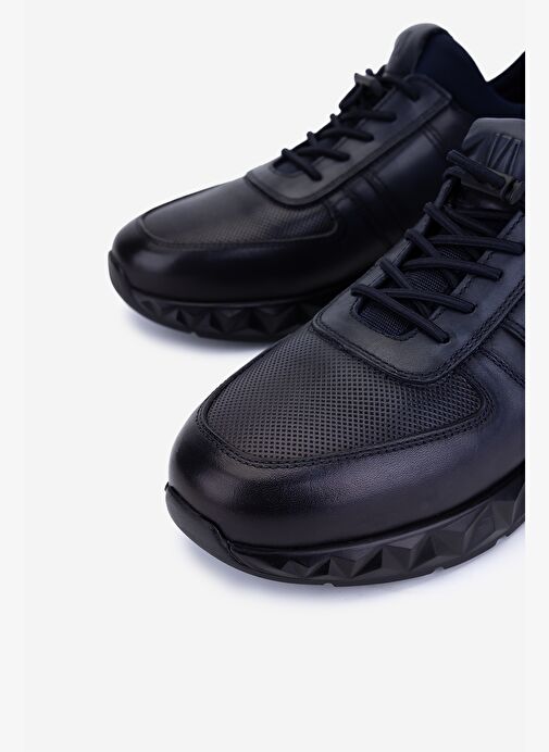 Valmenti Erkek Hakiki Deri Lacivert Sneakers & Spor Ayakkabı - Görsel 4