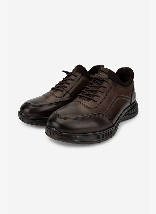 Valmenti Erkek Hakiki Deri Kahverengi Sneakers & Spor Ayakkabı - Görsel 6