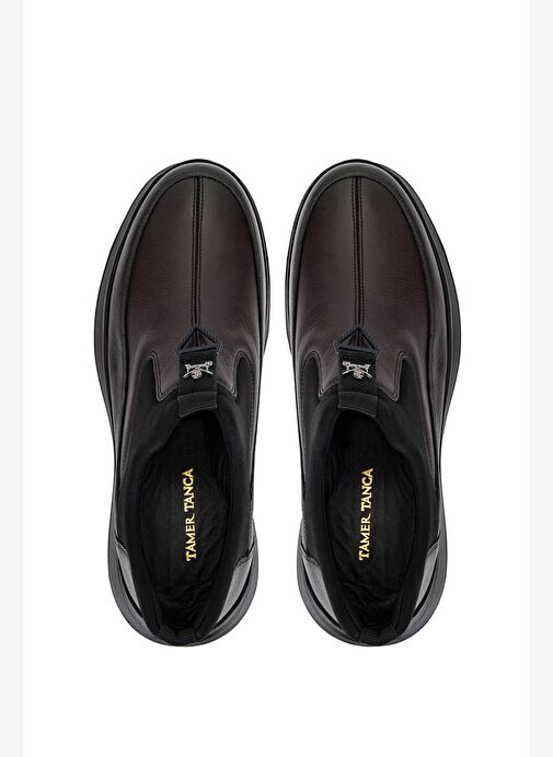 Tamer Tanca Erkek Hakiki Deri Kahverengi Casual Ayakkabı - Görsel 6