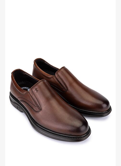 Tamer Tanca Erkek Hakiki Deri Kahverengi Casual Ayakkabı - Görsel 3