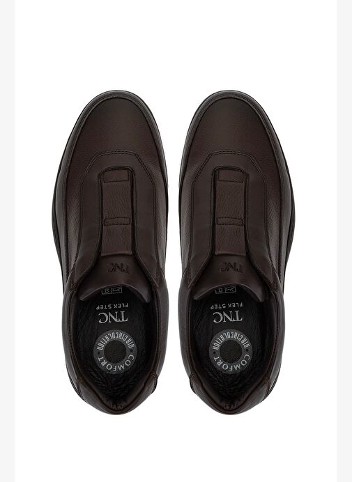 Tamer Tanca Erkek Hakiki Deri Kahverengi Casual Ayakkabı - Görsel 6