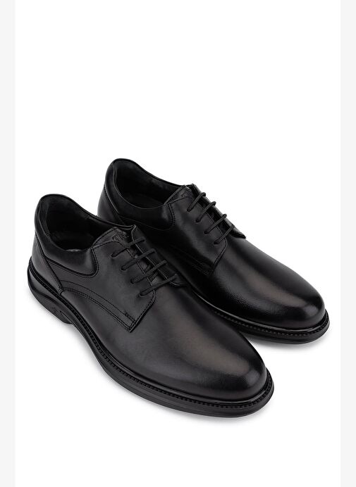 Tamer Tanca Erkek Hakiki Deri Siyah Klasik Ayakkabı - Görsel 3