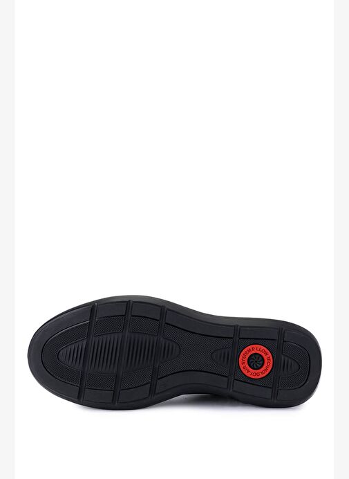 Tamer Tanca Erkek Hakiki Deri Siyah Casual Ayakkabı - Görsel 5