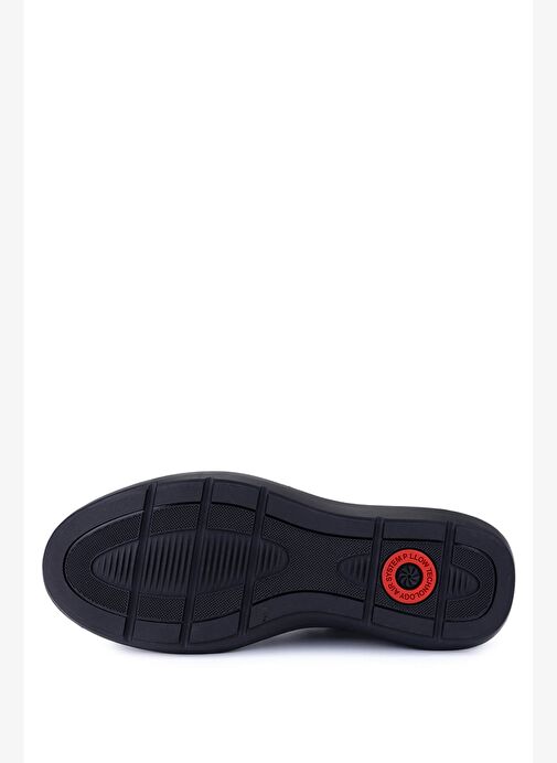 Tamer Tanca Erkek Hakiki Deri Lacivert Casual Ayakkabı - Görsel 5