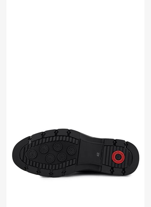 Tamer Tanca Erkek Hakiki Deri Siyah Casual Ayakkabı - Görsel 5