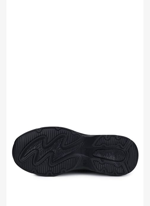 Tamer Tanca Erkek Hakiki Deri Siyah Sneakers & Spor Ayakkabı - Görsel 6