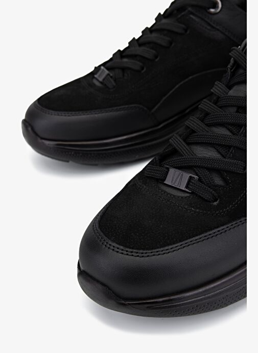 Valmenti Erkek Hakiki Deri Siyah Sneakers & Spor Ayakkabı - Görsel 4