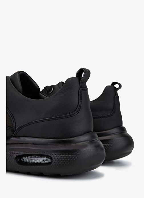 Valmenti Erkek Hakiki Deri Siyah Sneakers & Spor Ayakkabı - Görsel 5