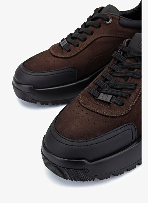 Valmenti Erkek Hakiki Deri Kahverengi Sneakers & Spor Ayakkabı - Görsel 4