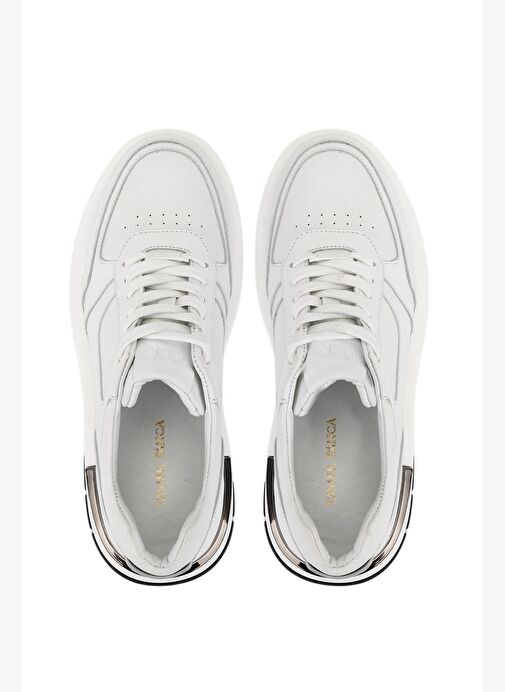 Tamer Tanca Erkek Hakiki Deri Beyaz Sneakers & Spor Ayakkabı - Görsel 6