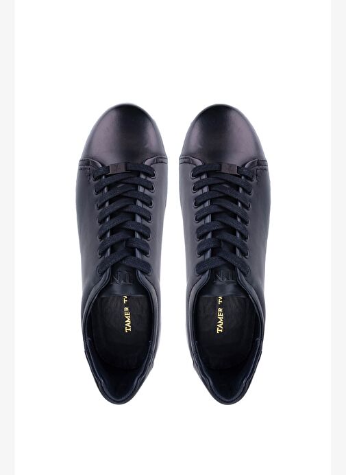 Tamer Tanca Erkek Hakiki Deri Lacivert Sneakers & Spor Ayakkabı - Görsel 6