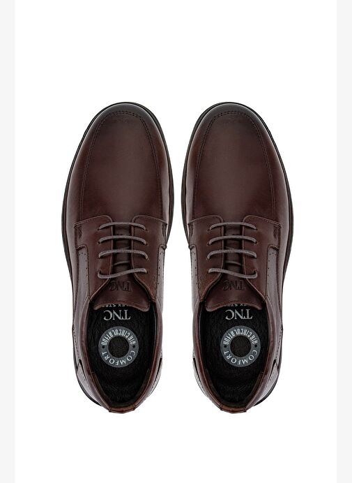 Tamer Tanca Erkek Hakiki Deri Kahverengi Klasik Ayakkabı - Görsel 6