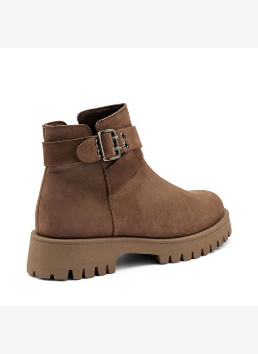 Kadın Bot 56E1 Frau CHUNKY ANKLE BOOT Ebony - Görsel 4