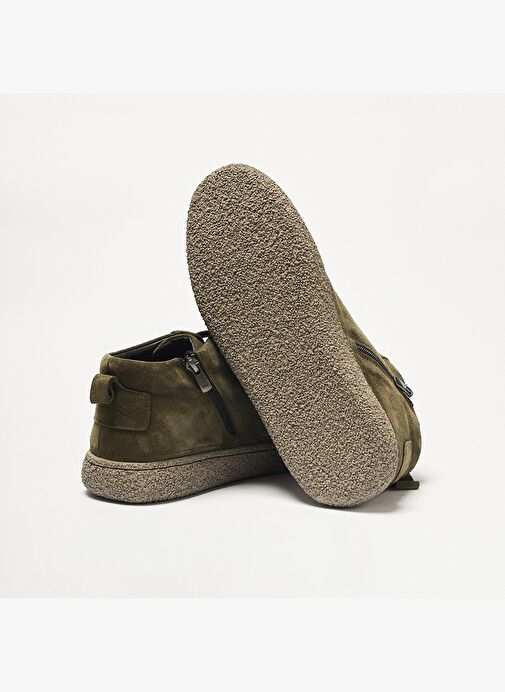 Erkek Bot OG-2183 John May 1958 Haki Yarma Süet - Görsel 6