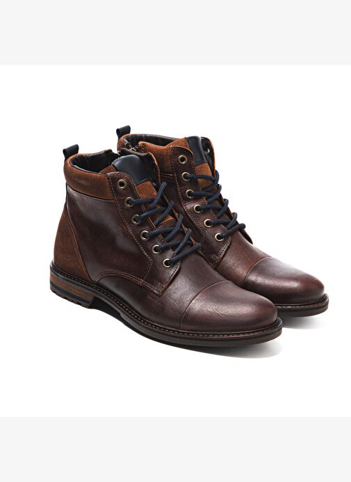 Erkek Bot 1041 021 WK-John May Orkut Suede Cognac - Görsel 4