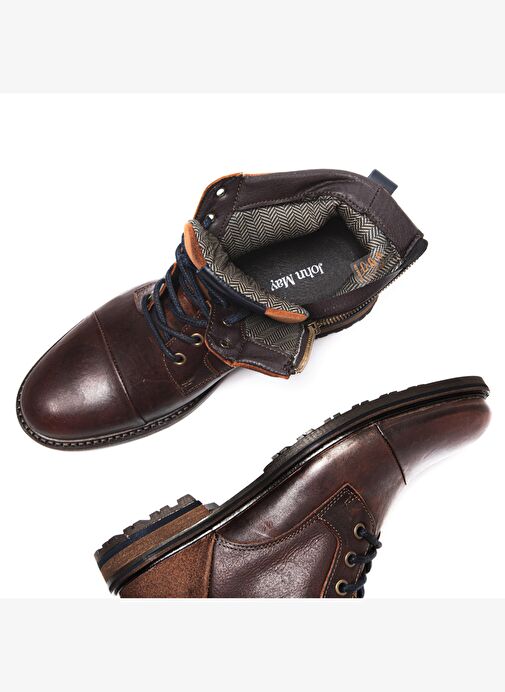 Erkek Bot 1041 021 WK-John May Orkut Suede Cognac - Görsel 8