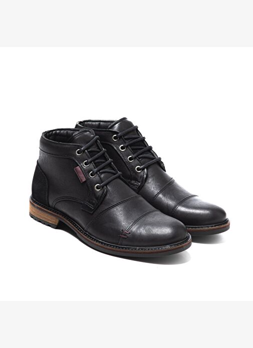 John May Erkek Bot 10522 020 WK-Jphn May Orkut Suede Black - Görsel 4