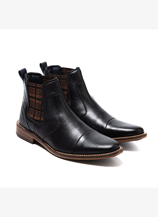 Erkek Bot 1158 WK-John May Orkut Suede Black - Görsel 4