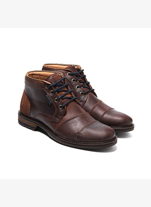 Erkek Bot 10522 021 WK-John May Orkut Suede Cognac - Görsel 4