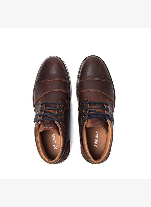 Erkek Bot 10522 021 WK-John May Orkut Suede Cognac - Görsel 8