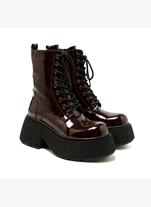 Kadın Bot RC-24K-001-R38400 John May 582-Bordo Rugan - Görsel 3