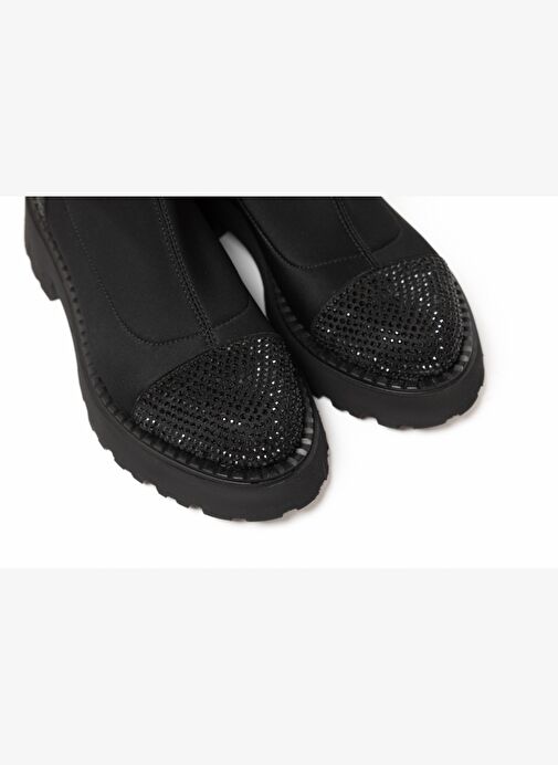 Kadın Bot GTN-24565 John May Siyah Strec Siyah Taş - Görsel 9