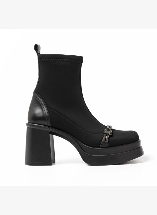 Kadın Bot GTN-20596 John May Siyah Strec - Görsel 2