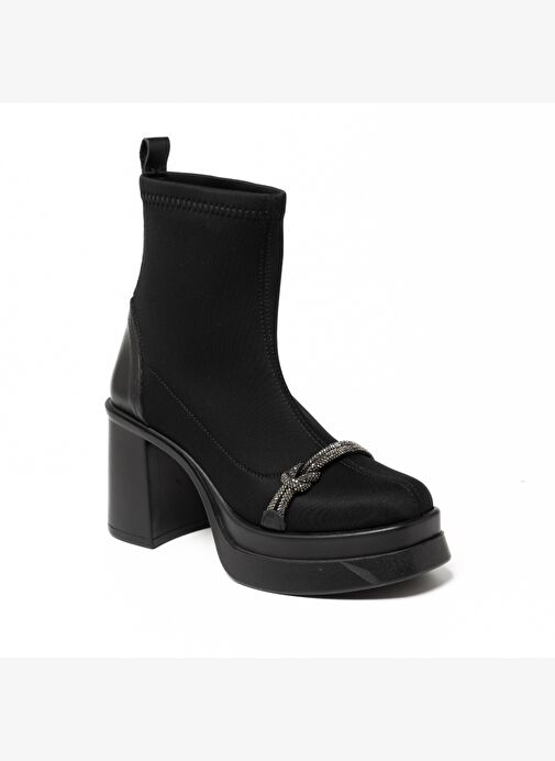 Kadın Bot GTN-20596 John May Siyah Strec - Görsel 3