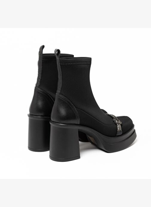 Kadın Bot GTN-20596 John May Siyah Strec - Görsel 5
