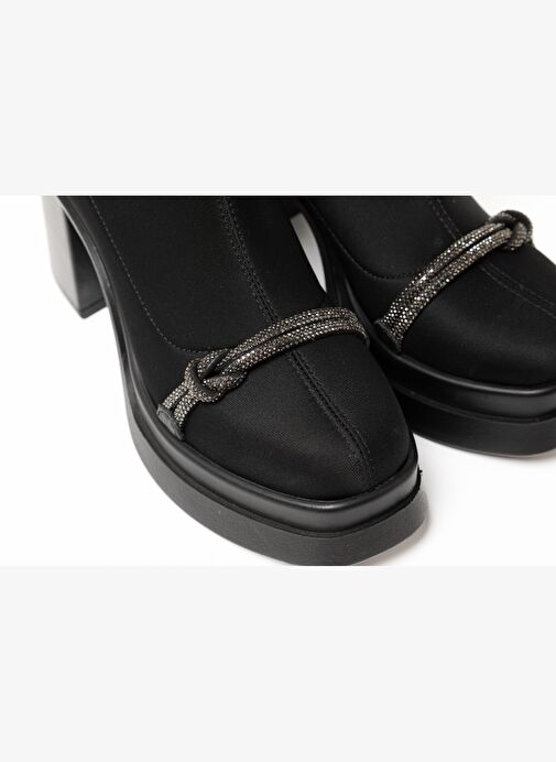 Kadın Bot GTN-20596 John May Siyah Strec - Görsel 8