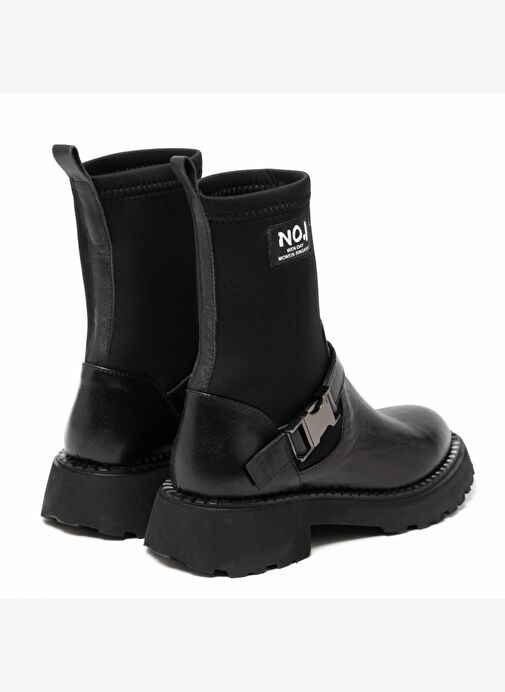 Kadın Bot GTN-24580 John May Siyah Deri-Siyah Strec - Görsel 5