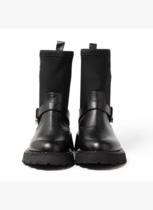 Kadın Bot GTN-24580 John May Siyah Deri-Siyah Strec - Görsel 7