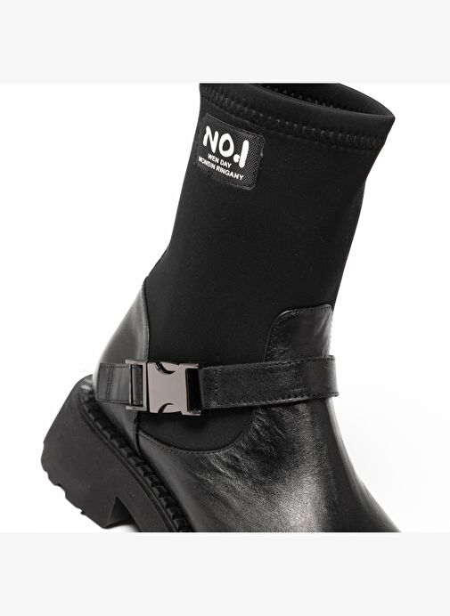 Kadın Bot GTN-24580 John May Siyah Deri-Siyah Strec - Görsel 9