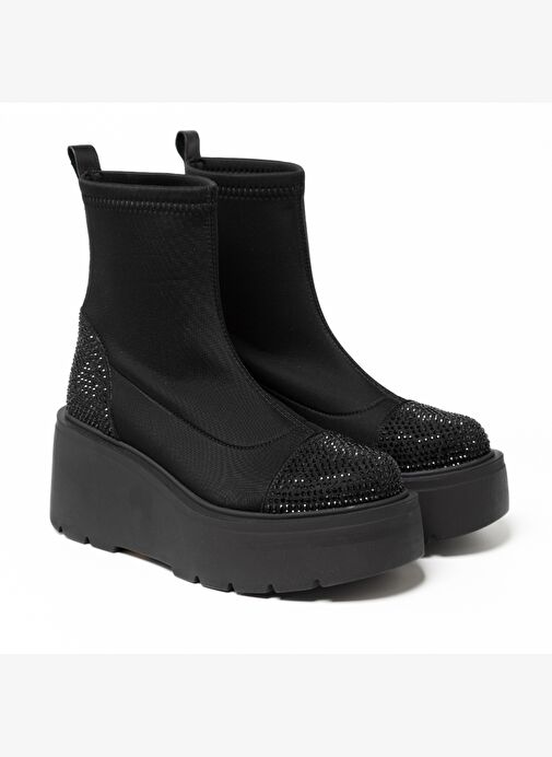 Kadın Bot GTN-222549 John May Siyah Taş - Görsel 4