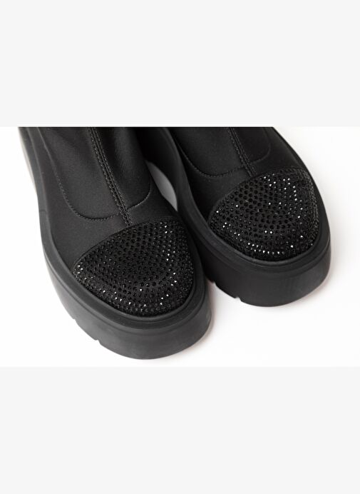 Kadın Bot GTN-222549 John May Siyah Taş - Görsel 8