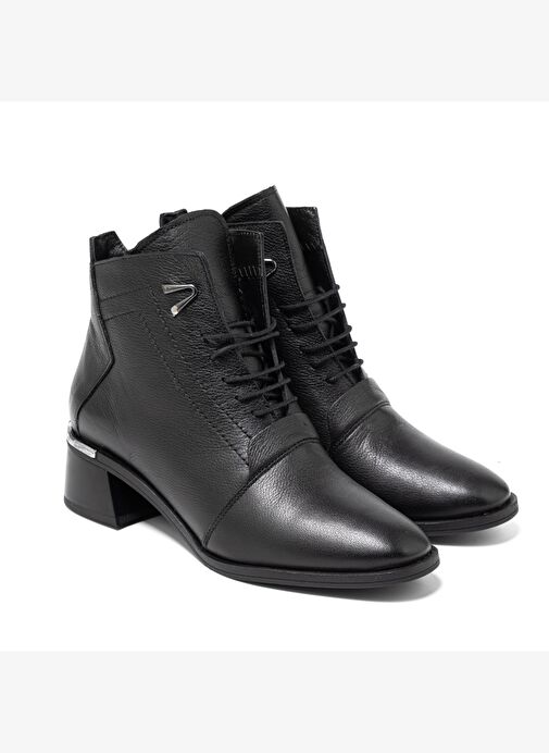 Kadın Bot SR-9781-1 John May Siyah - Görsel 4
