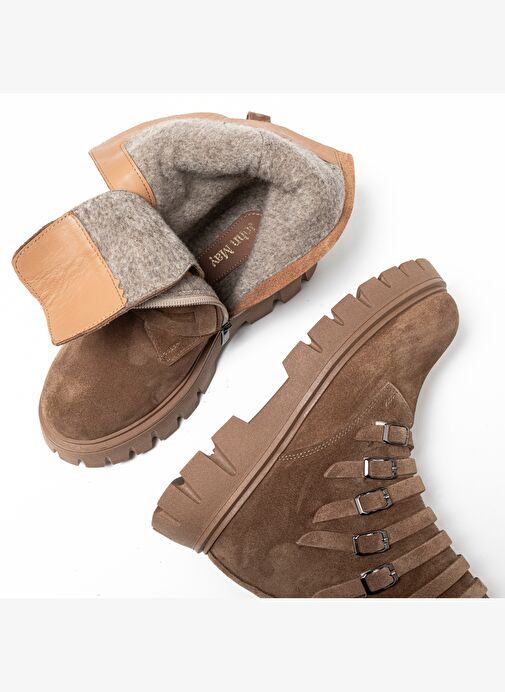 Kadın Bot RC-25K-001-R25-208 John May Tütün Süet - Görsel 8