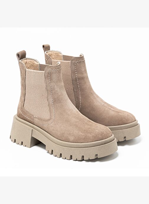 Kadın Bot RC-25K-001-R28102 John May Bej Süet 10 - Görsel 4