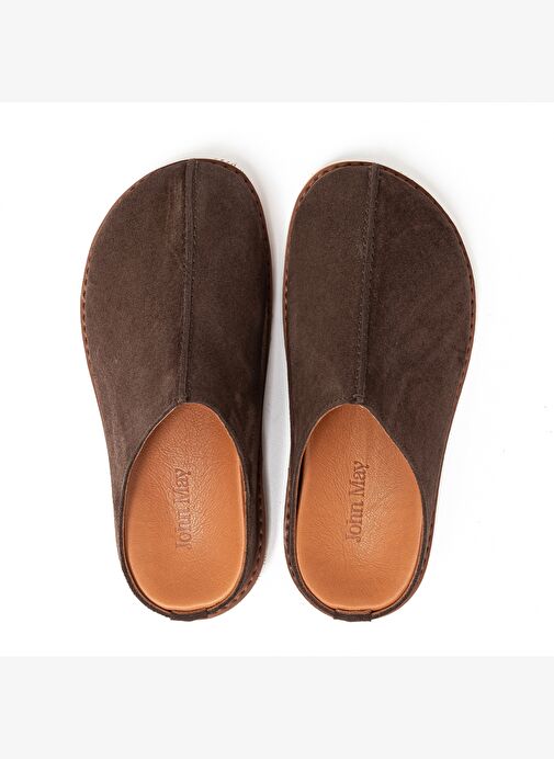 Kadın Terlik RC-26Y-180-7143 John May Kahve Süet - Görsel 8