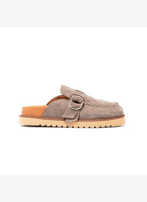 Kadın Terlik RC-26Y-180-59084 John May Bej Süet 17 - Görsel 2