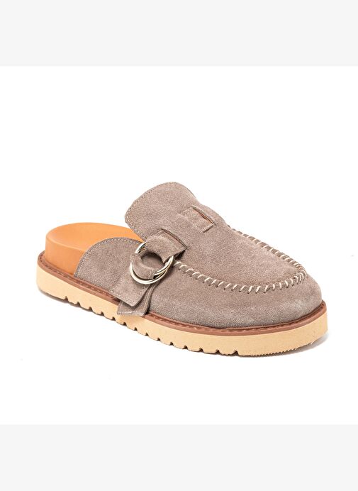 Kadın Terlik RC-26Y-180-59084 John May Bej Süet 17 - Görsel 3