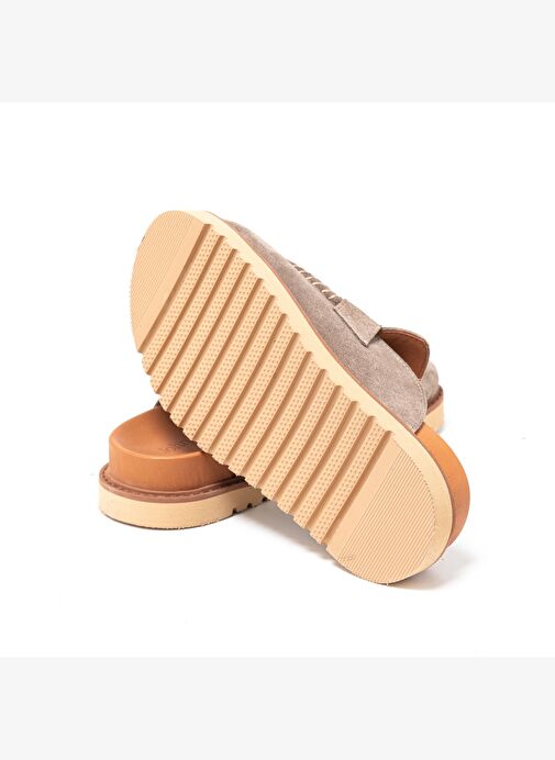 Kadın Terlik RC-26Y-180-59084 John May Bej Süet 17 - Görsel 6