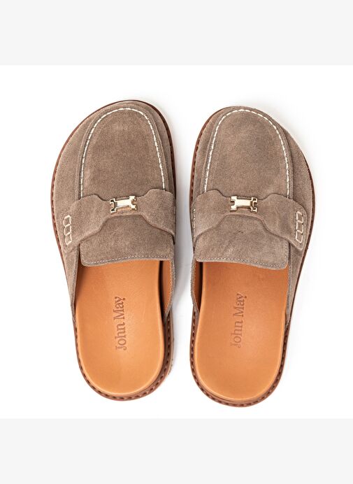 Kadın Terlik RC-26Y-180-23026 John May Bej Süet 17 - Görsel 8